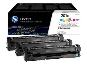 HP 201X 3-pack High Yield Cyan/Magenta/Yellow Original LaserJet Toner Cartridges