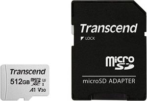 Transcend 512GB microSD UHS-I U3 A1 (with adapter)