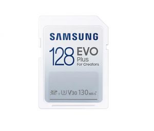 Samsung 128GBSD Card EVO Plus, Class10, Transfer Speed up to 130MB/s