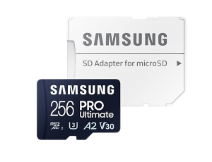 Samsung 256GB micro SD Card PRO Ultimate with Adapter , UHS-I